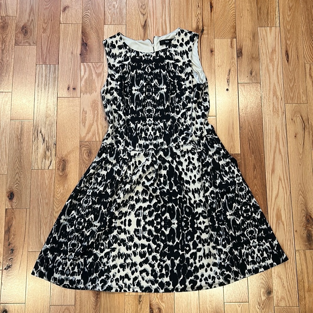 Mossimo sleeveless snow leopard dress